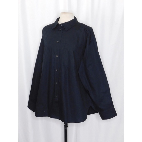 NWT!! J. CREW Étienne Oversized Shirt Lightweight Oxford Solid Black Etienne XXL - Picture 7 of 16